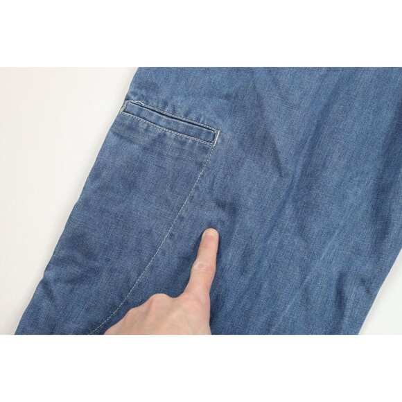 Vintage 90s Marithe Francois Girbaud Mens 36x31 Faded Baggy Wide Leg Denim Jeans - Picture 16 of 16